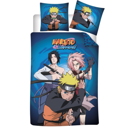 NARUTO SHIPPUDEN - Parure de lit 140x200cm  - '100% microfibre' 