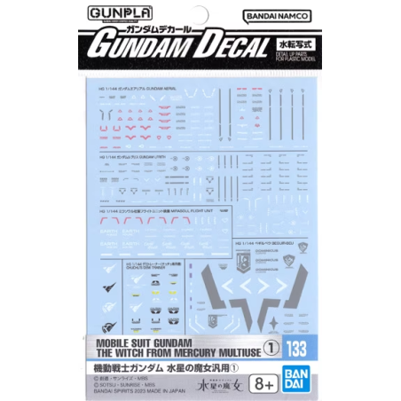 THE WITCH FROM MERCURY - Gundam Decal 133 - Model Kit 