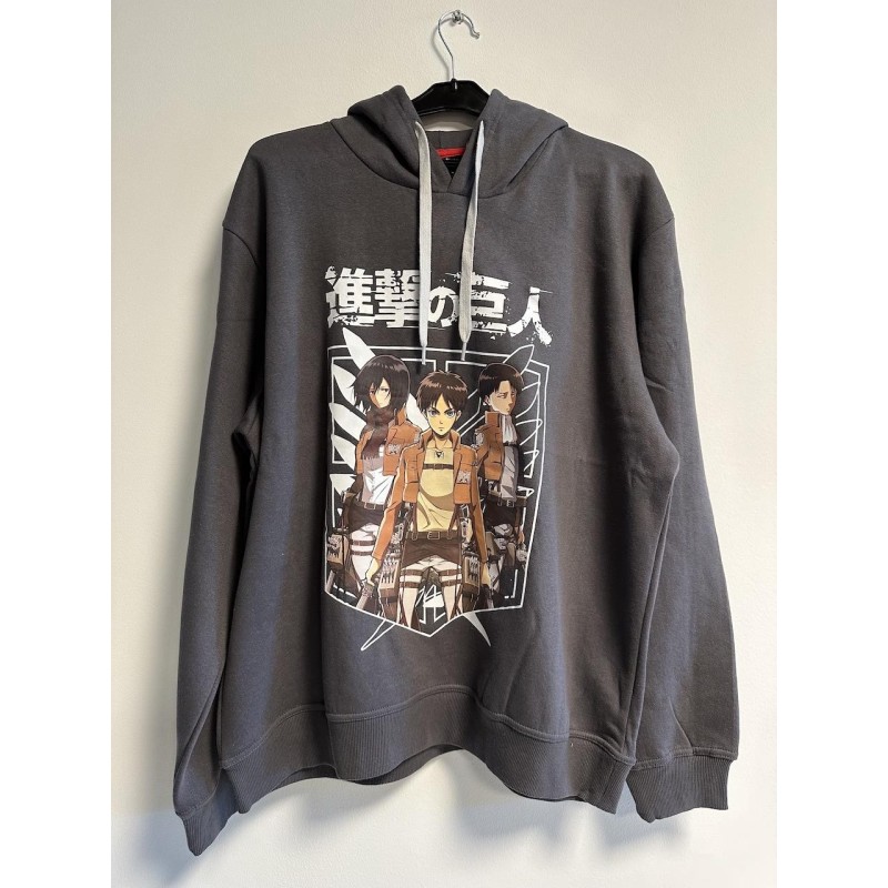 ATTACK ON TITAN - Sweat Capuche TRIO Grey (M) 