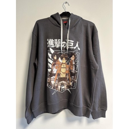 ATTACK ON TITAN - Sweat Capuche TRIO Grey (M) 