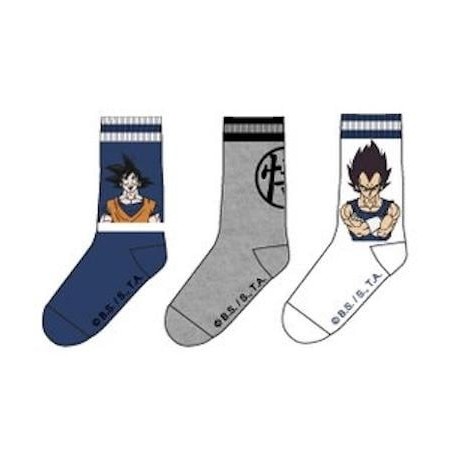 DRAGON BALL - Pack de 3 Chausettes Vegeta/Goku (T43/46) 