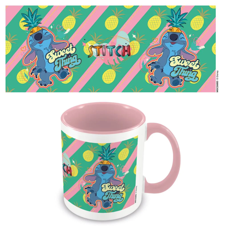LILO ET STITCH - Tu es ma préférée - Mug intérieur coloré 315ml 