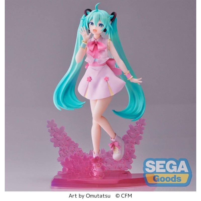 HATSUNE MIKU - Sakura Miku "Omutatsu Vers." - Statuette Luminasta 21cm 