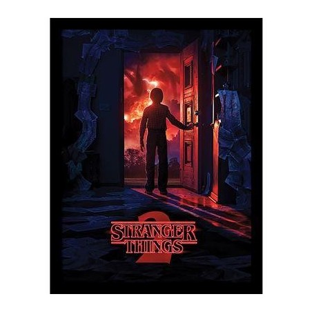 STRANGER THINGS - Porte d'entrée - Impression encadrée 30x40cm 