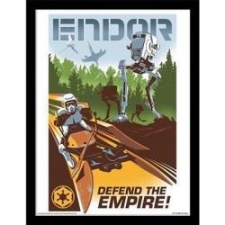 STAR WARS - Endor - Impression encadrée 30x40cm 2