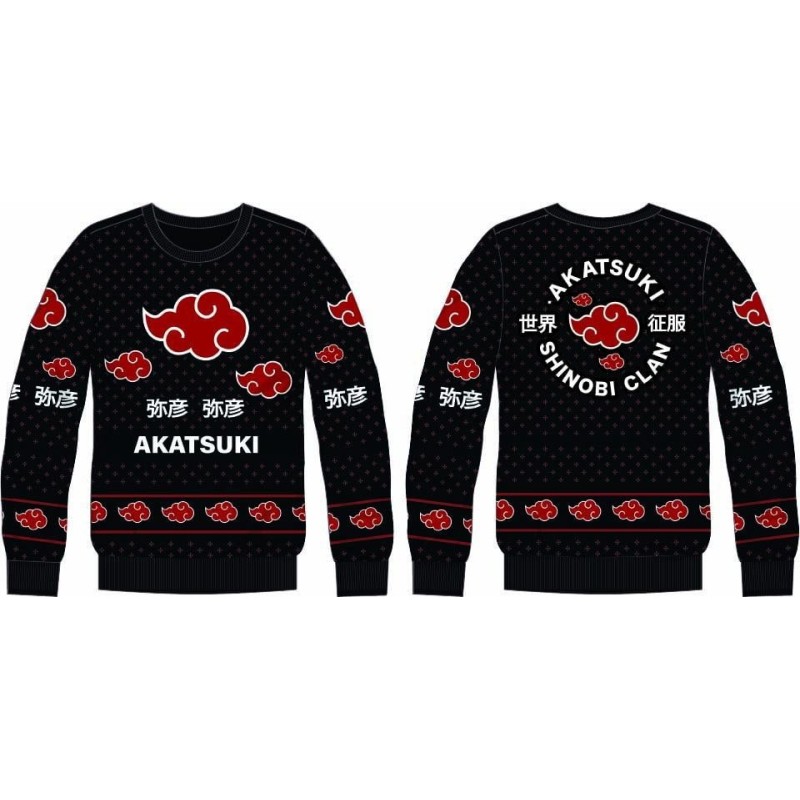 NARUTO - Akatsuki - Pull de Noël Homme (S) 
