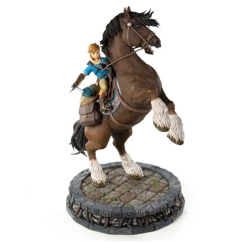 ZELDA BREATH ON THE WILD - Link à Cheval - Statuette 56cm 
