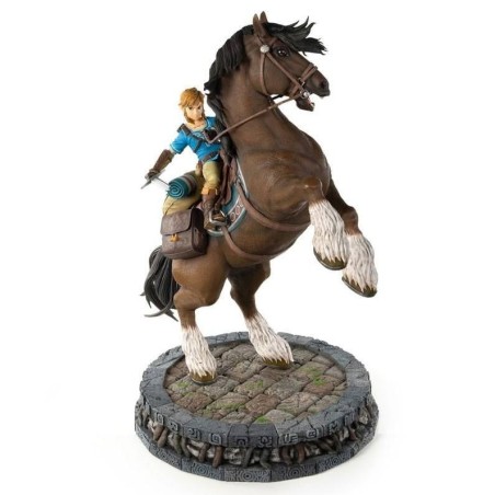ZELDA BREATH ON THE WILD - Link à Cheval - Statuette 56cm 