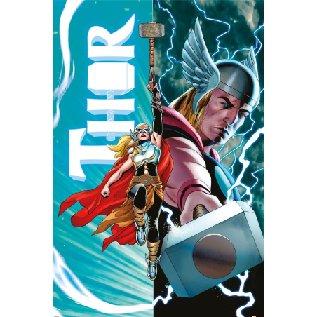THOR - Thor vs Thor Féminin - Poster 61x91cm 