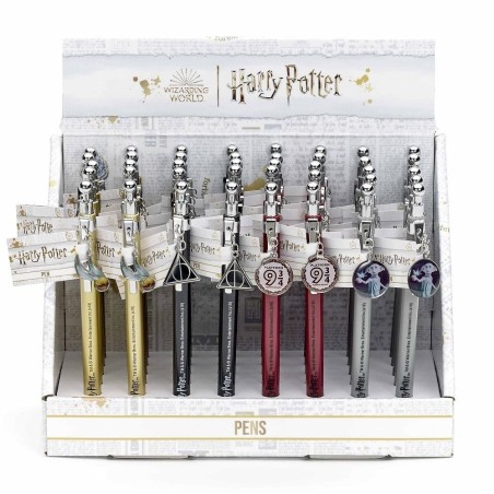 HARRY POTTER - Display - 4 Stylos X 10 - Symboles - Boîte de 40 Pc. 