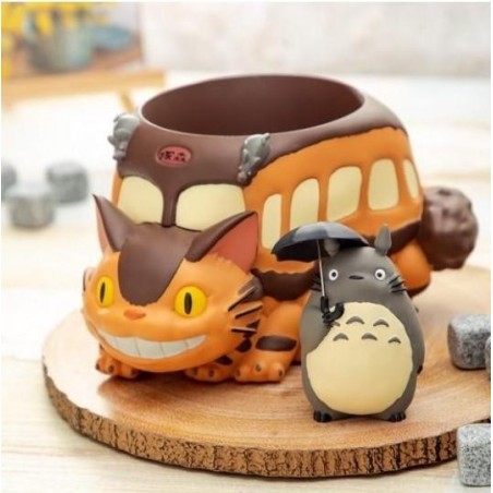 MON VOISIN TOTORO - Totoro et Chatbus - Boite Diorama 12.5cm 