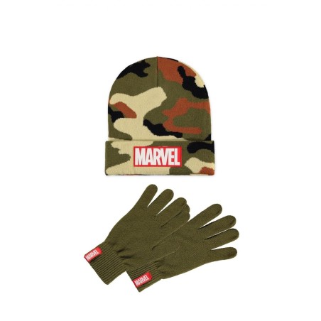 MARVEL - Logo - Gift Set Bonnet & Gants 