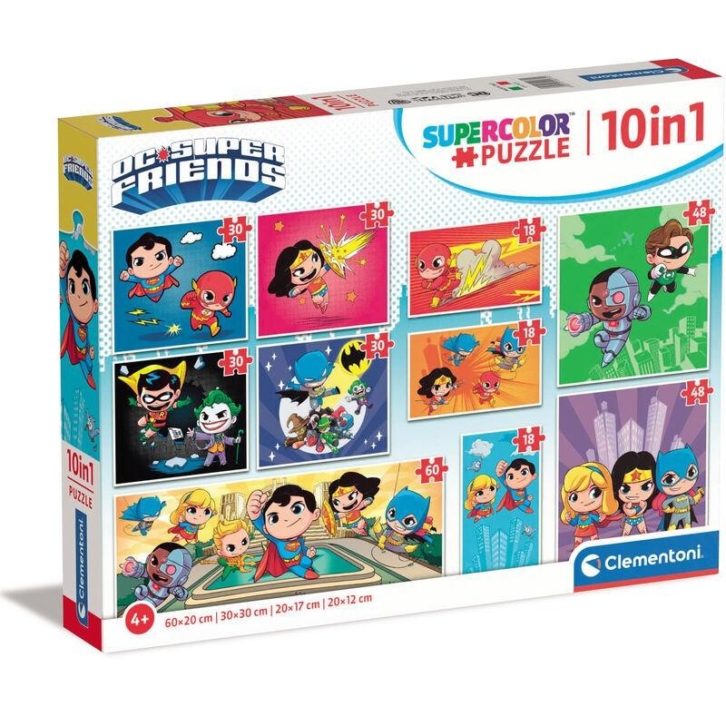 DC COMICS - 10 Puzzle 18 (3) + 30 (4) + 48 (2) + 60 (1) P 