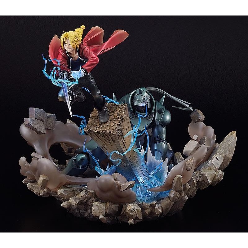 FULL METAL ALCHEMIST - Edward Elric & Alphonse Elric - Statuette 58cm 