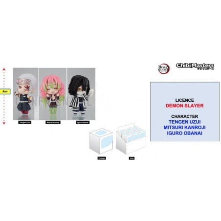 DEMON SLAYER - Figurine ChibiMasters 8cm - Vol 3 'Assortiment 12 pcs' 