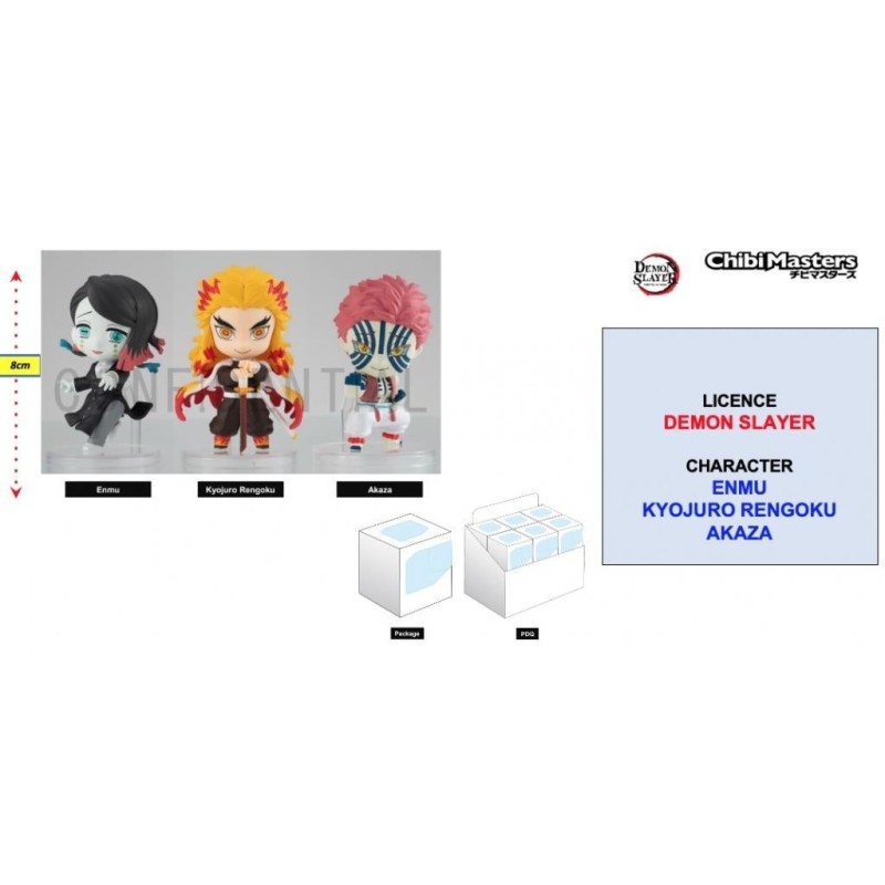DEMON SLAYER - Figurine ChibiMasters 8cm - Vol 2 'Assortiment 12 pcs' 
