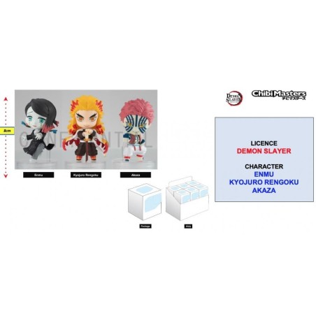 DEMON SLAYER - Figurine ChibiMasters 8cm - Vol 2 'Assortiment 12 pcs' 