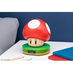 NINTENDO - Super champignon - Réveil 12cm 2