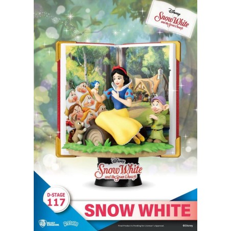 DISNEY - Blanche Neige -Statuette D-Stage Book Series Diorama PVC 13cm 