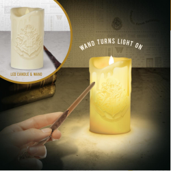 HARRY POTTER - Lumière de bougie - Lampe avec baguettes de contrôle 