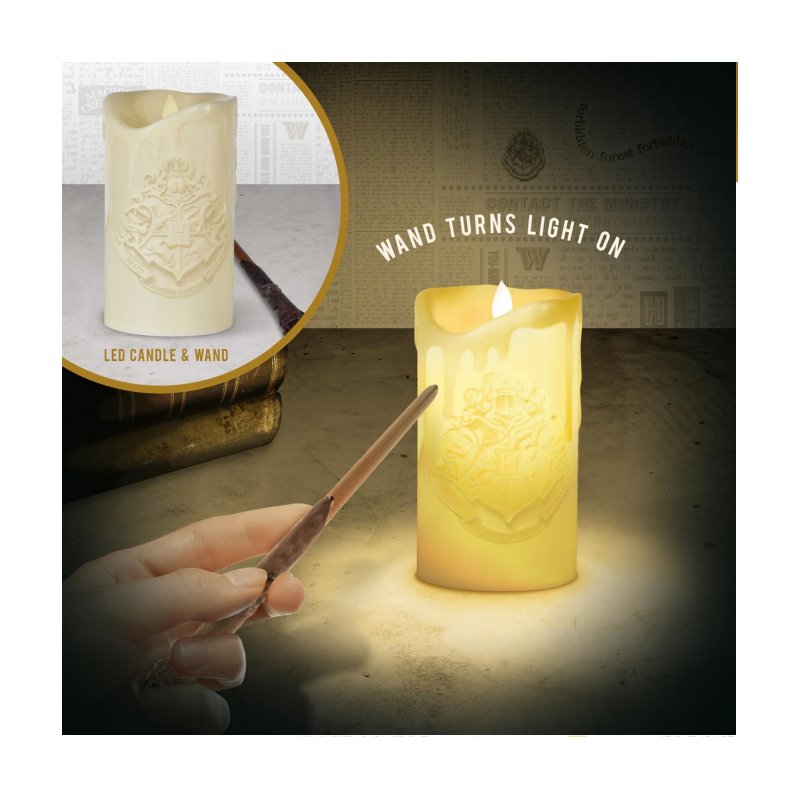 HARRY POTTER - Lumière de bougie - Lampe avec baguettes de contrôle 