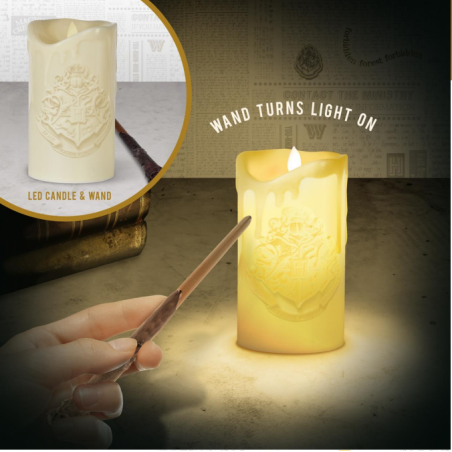 HARRY POTTER - Lumière de bougie - Lampe avec baguettes de contrôle 