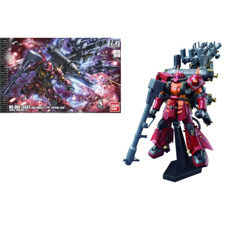 GUNDAM - HGUC 1/144 ZAKU II High Mobility "Psycho Zaku" - Model Kit 