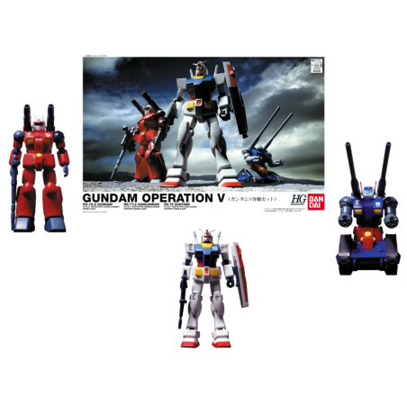 GUNDAM - 1/144 HGUC GUNDAM OPERATION V SET - Model Kit 