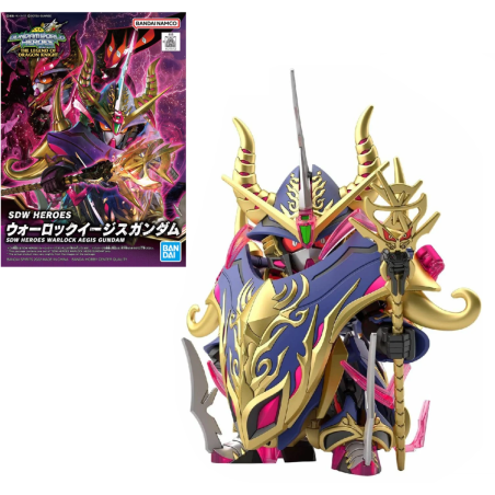 GUNDAM - SDW Heroes Warlock Aegis Gundam - Model Kit 