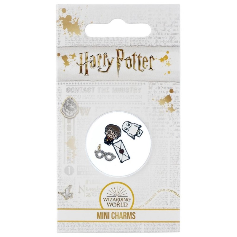 HARRY POTTER - Set de 4 Mini Charmes Collier - Harry 