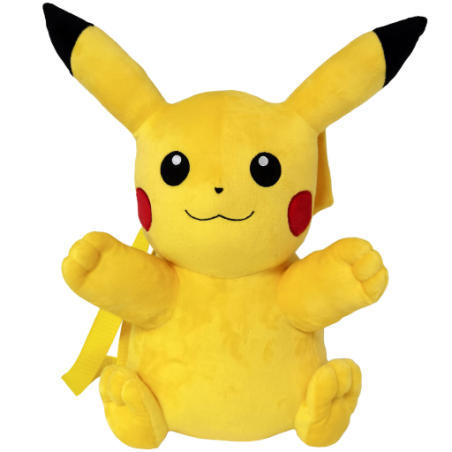 POKEMON - Pikachu - Sac à Dos Peluche 35cm 