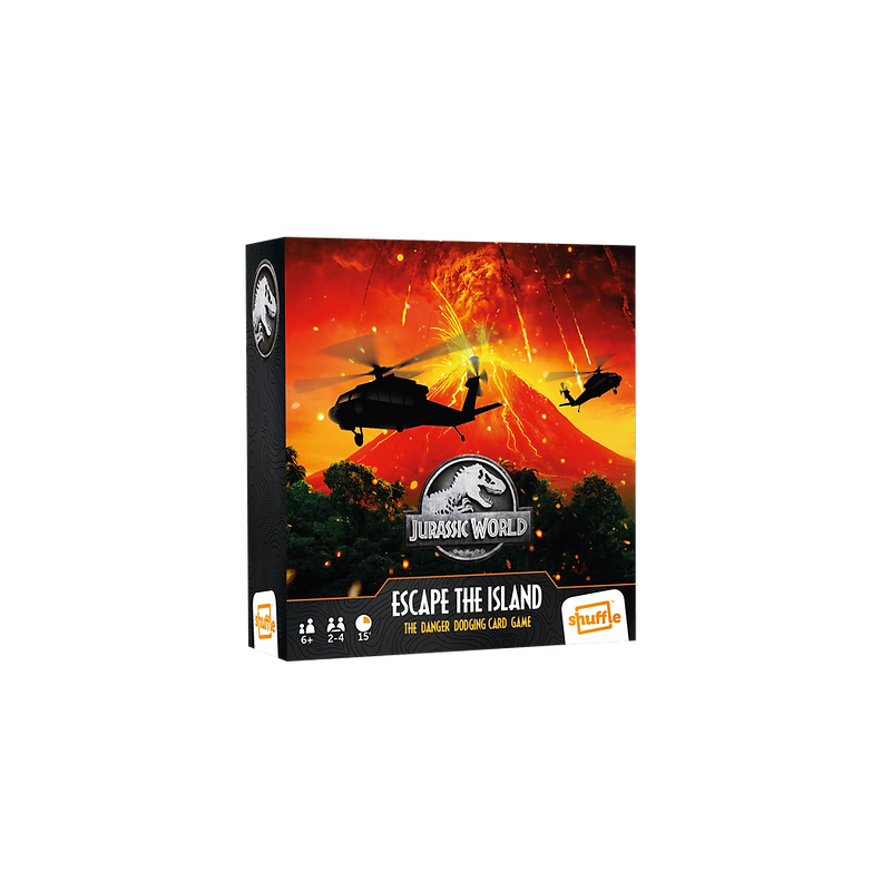 JURASSIC WORLD - Shuffle - Escape Island - Jeu de cartes FR/NL 