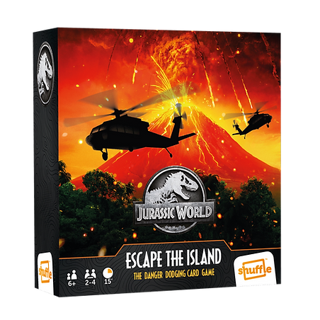 JURASSIC WORLD - Shuffle - Escape Island - Jeu de cartes FR/NL 