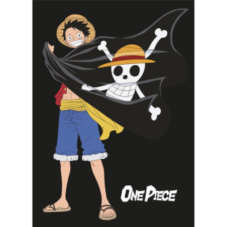 ONE PIECE - Skull - Plaid Polaire 100% Microfibre 100x140cm 