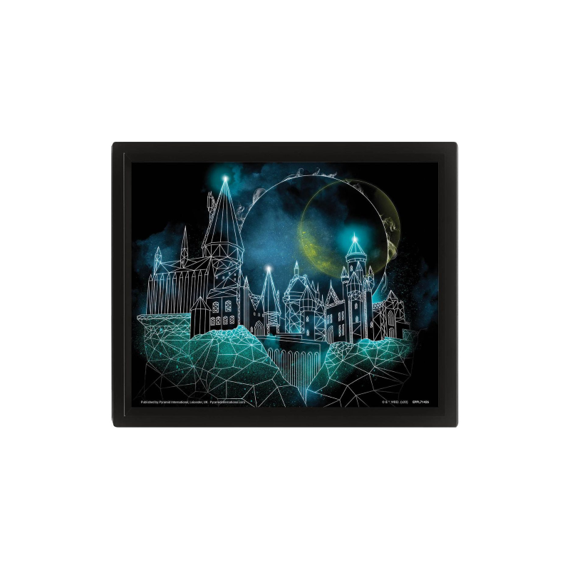 HARRY POTTER - Poudlard Géométrique - Art Mural 