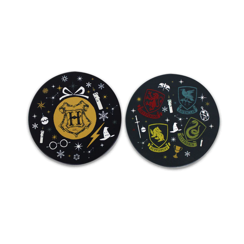HARRY POTTER - Set De 2 Sous-Verres en Céramique - " Noël " 