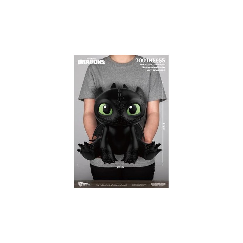 DRAGONS - Krokmou - Tirelire 34cm 
