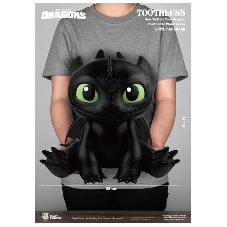DRAGONS - Krokmou - Tirelire 34cm 