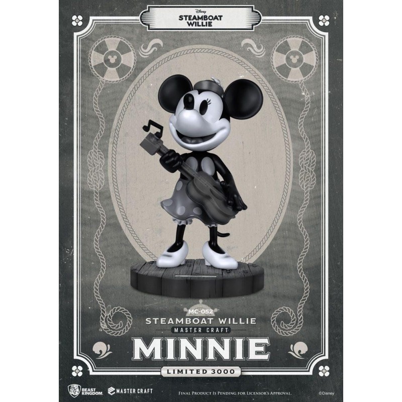 DISNEY - Steamboat Willie Minnie - Statuette Master Craft '40x25x25cm' 