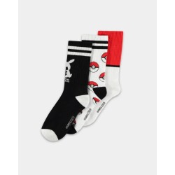 POKEMON - Pack de 3 paires de chaussettes (T43-46) 