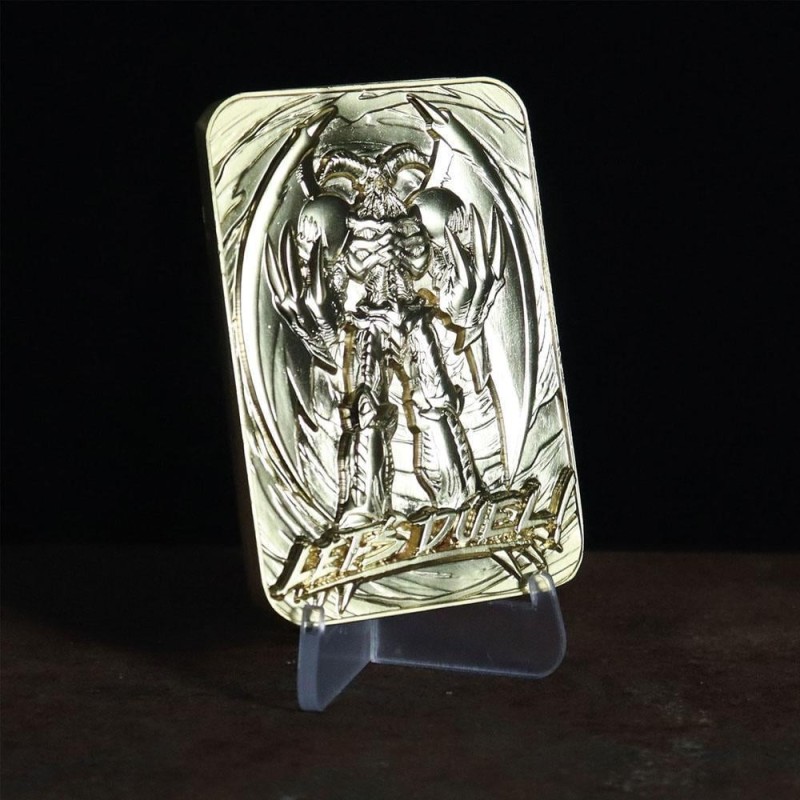 YU-GI-OH! - Summoned Skull - Carte en métal plaqué or collector 