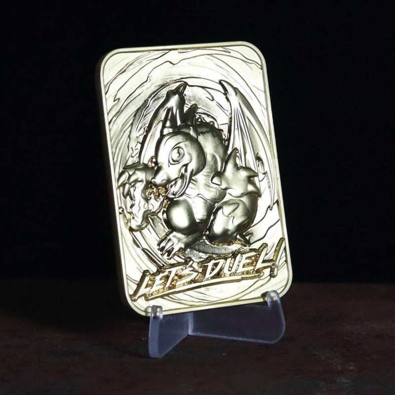 YU-GI-OH! - Baby Dragon - Carte en métal plaqué or collector 