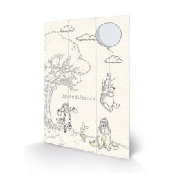 DISNEY - Winnie the Pooh - Impression sur bois 20x29.5cm 2
