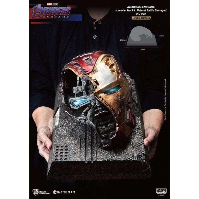 MARVEL - Iron Mark 50 Battle Damaged - Statuette '22x39x25cm' 
