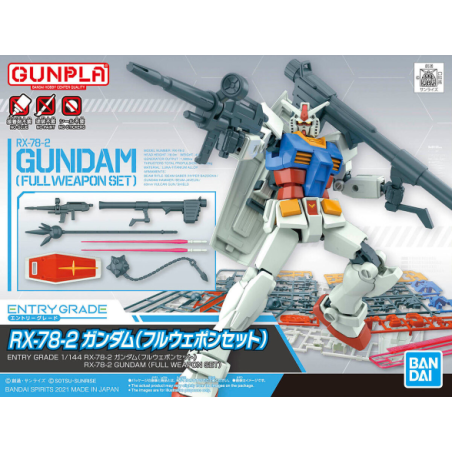 GUNDAM - EG 1/144 Gundam RX-78-2 Full Weapon Set - Model Kit 