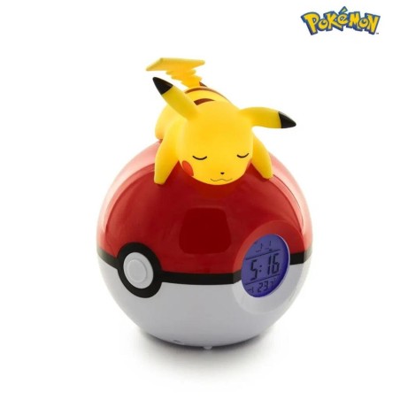 POKEMON - Pikachu Pokeball - Réveil avec lampe LED 