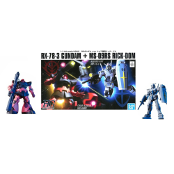 GUNDAM - HGUC 1/144 G3-3 Gundam vs Char's Rick Dom Set - Model Kit 2