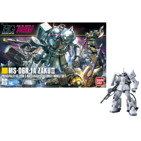 GUNDAM - HGUC 1/144 MS06R-1A Shin Matsunaga ZAKU II - Model Kit 