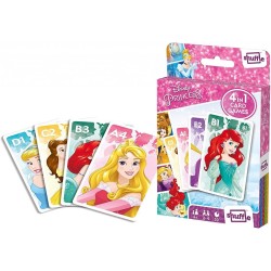 DISNEY PRINCESS - Jeu de cartes 4 en 1 2