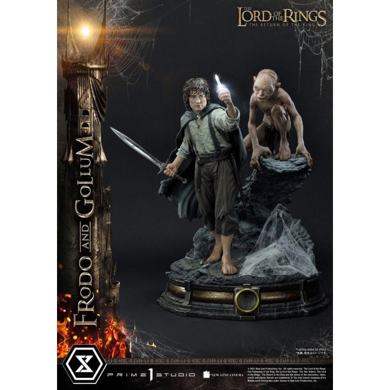LE SEIGNEUR DES ANNEAUX - Frodo & Gollum Bonus Ver. - Statuette 46cm 